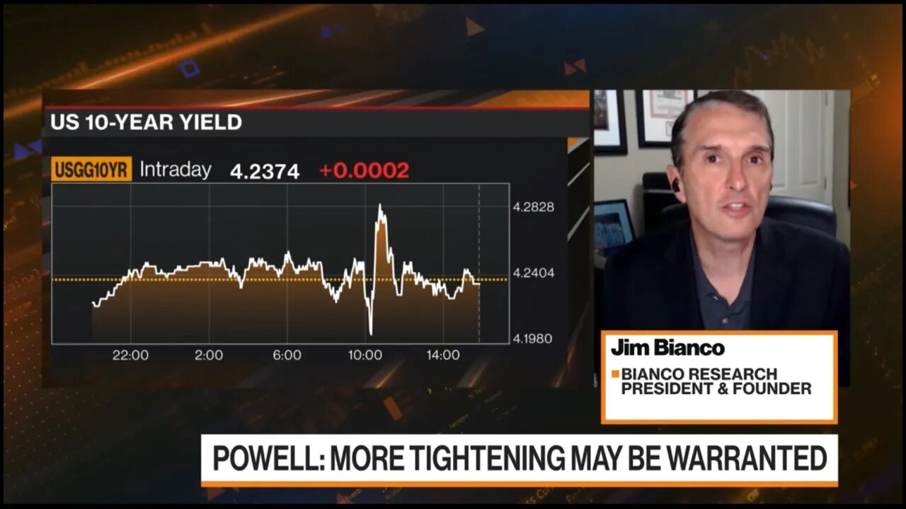 Jim Bianco joins Bloomberg to recap Powell's Jackson Hole Speech, Bond Yields & the Stock Market