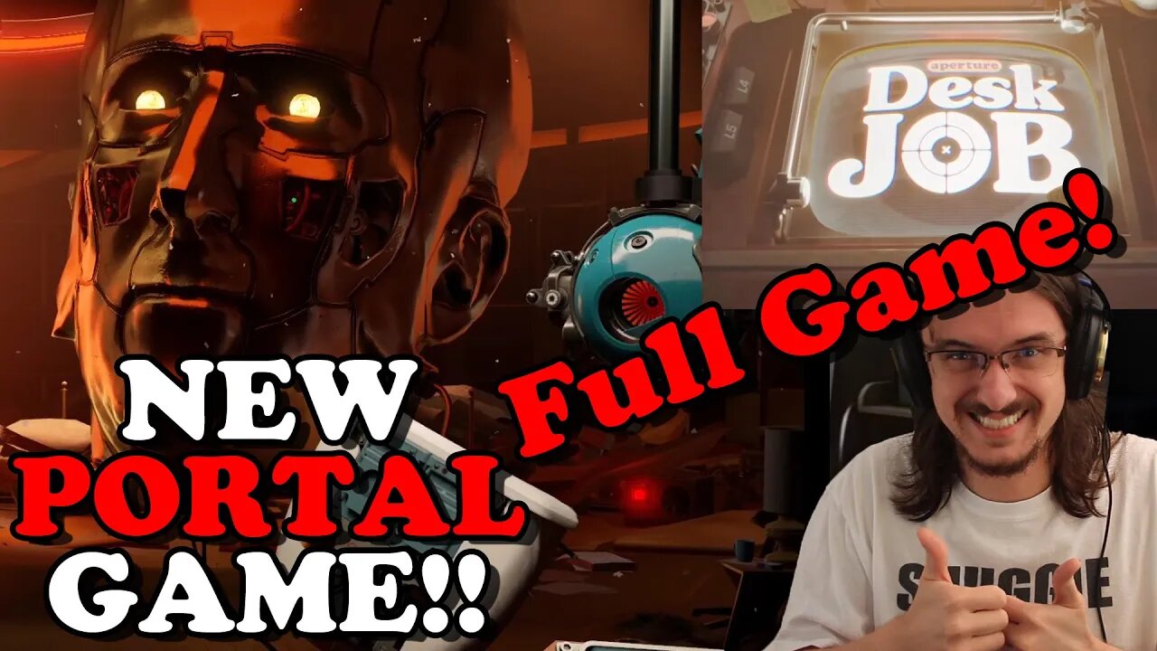 NEW PORTAL GAME - Full Playthrough - Aperture Desk Job