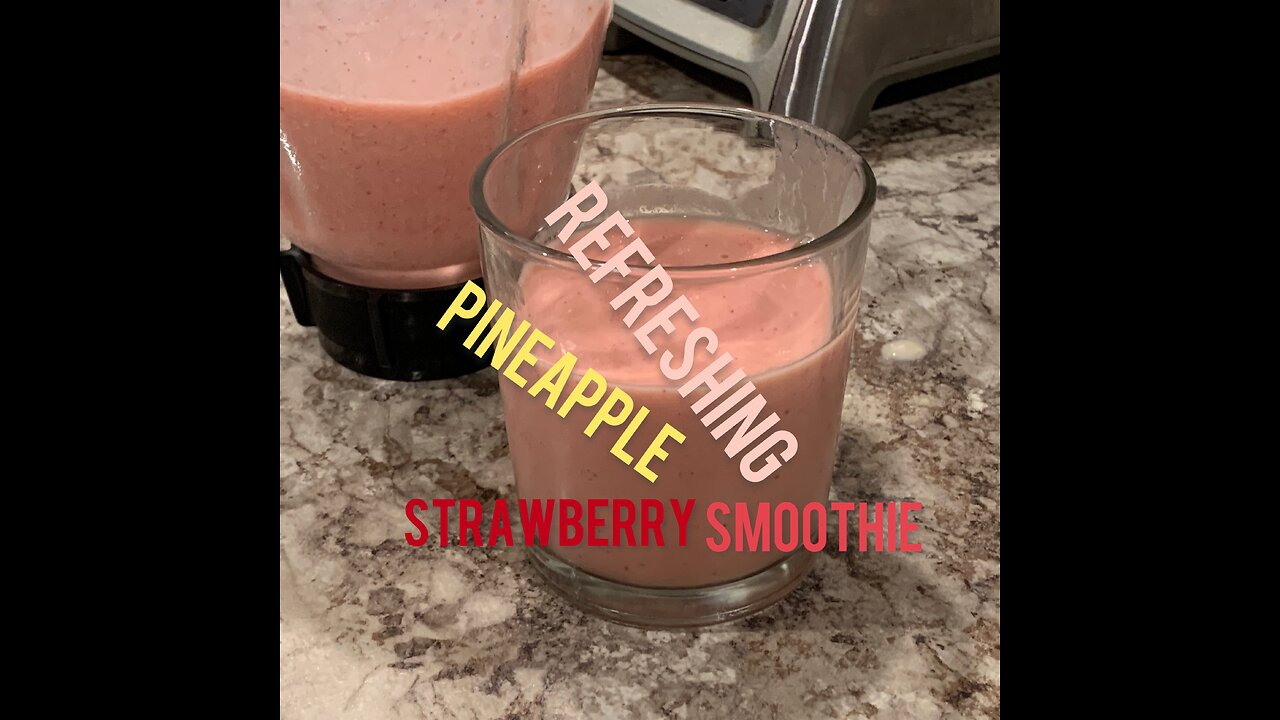 Refreshing Pineapple Strawberry Smoothie!!!!