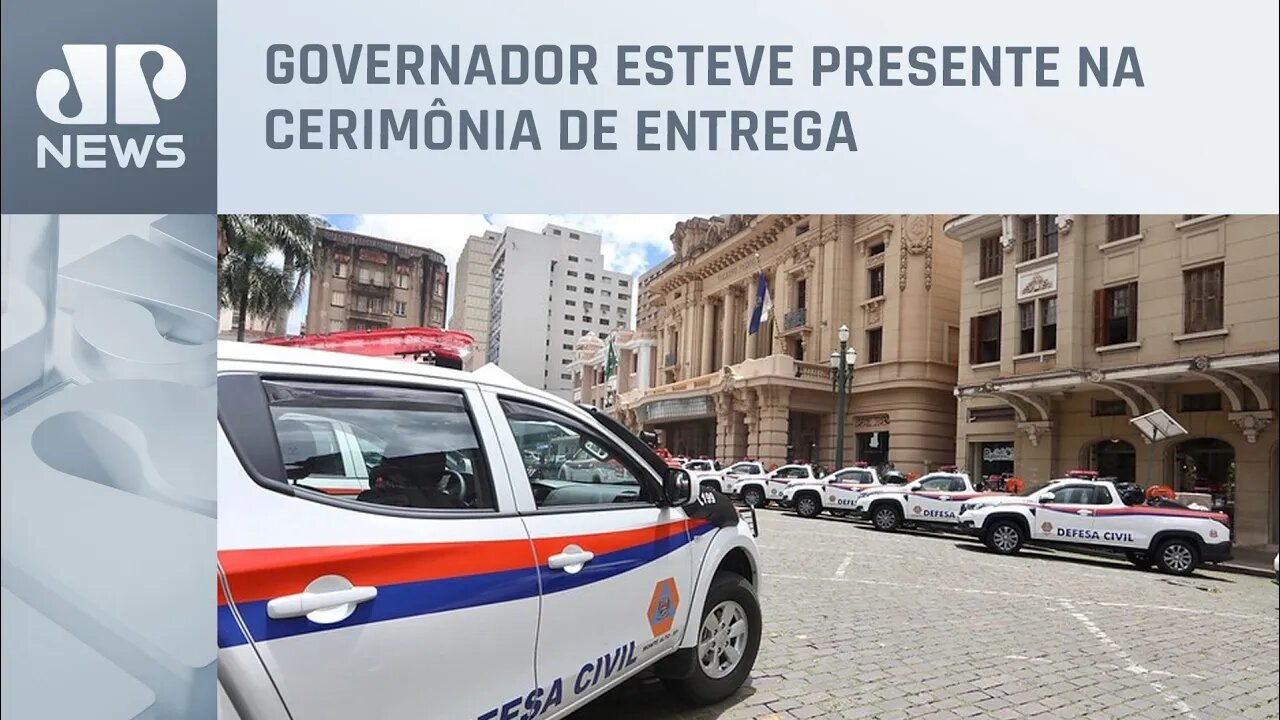 Defesa civil entrega viaturas e equipamentos no interior em SP