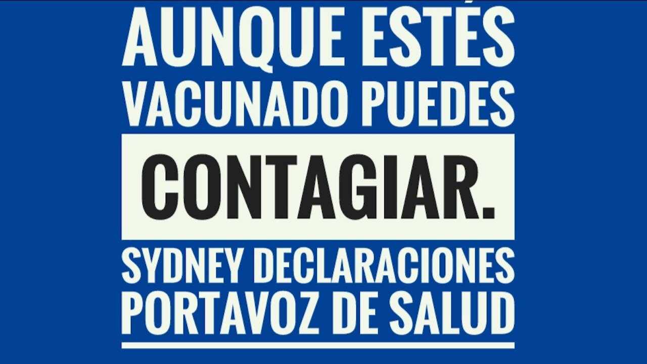 Aunque estés vacunado puedes contagiar