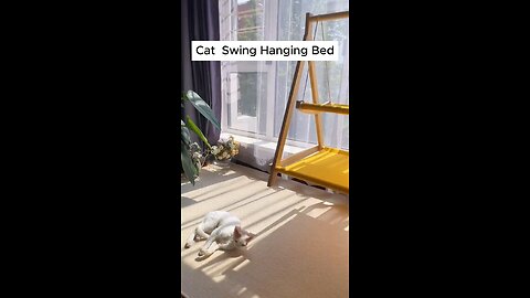 Solid Wood Double-layer Cat Hammock Swing Hanging Bed