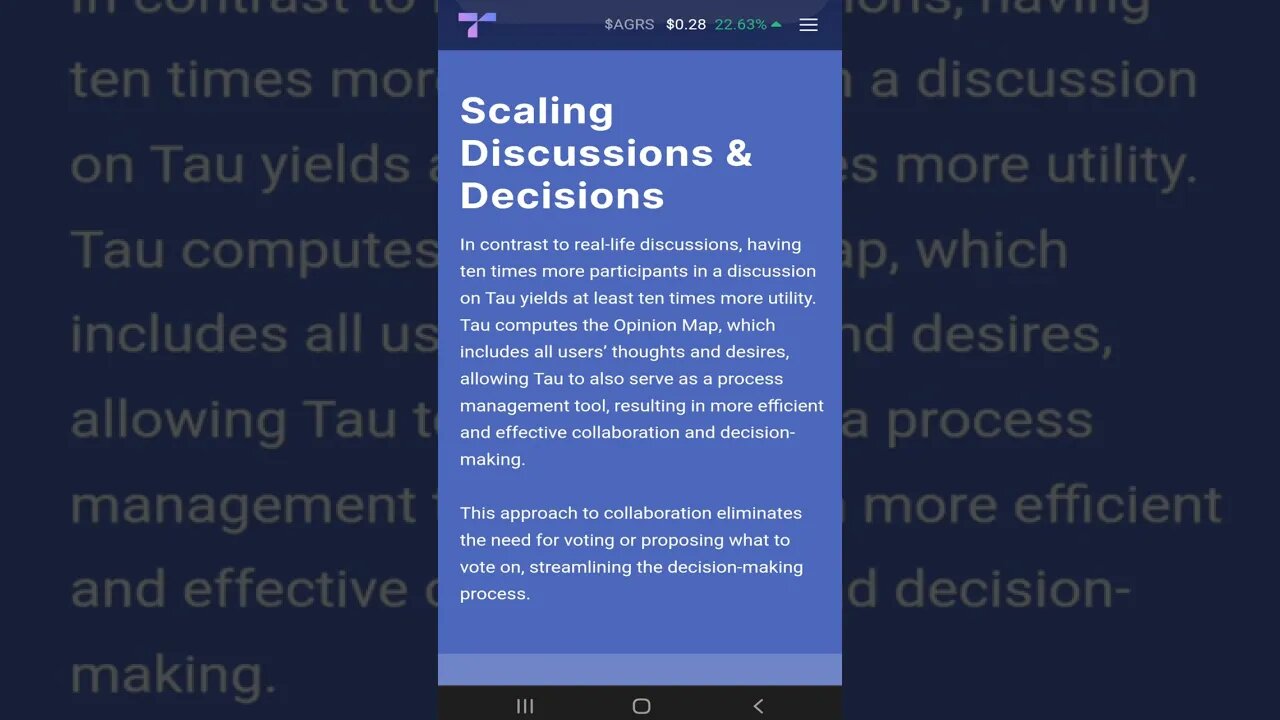 46 Scaling Discussions & Decisions 💎#shorts #TauNet #scalingdiscussions #scalingdecisions #tool