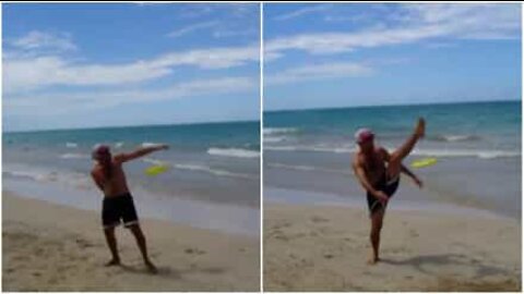 Giocare a frisbee contro il vento è più divertente!