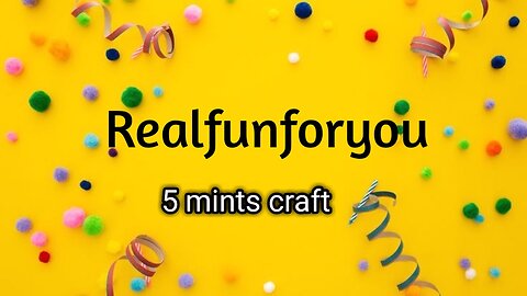 " 5 mints craft " easily make at home for a little budget