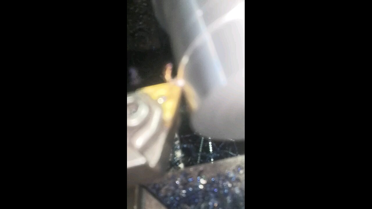 turning on lathe slowmo