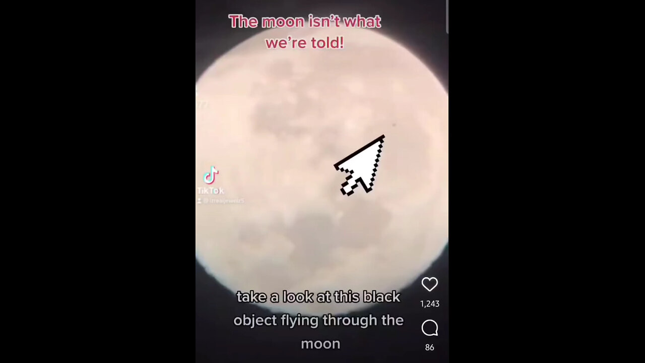 Mysterious Black Object Spotted Flying Through the Moon