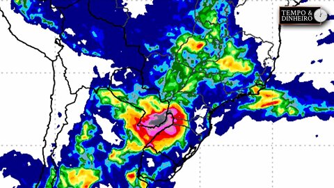 Alerta para chuva e granizo em boa parte da região Sudeste e centro-oeste