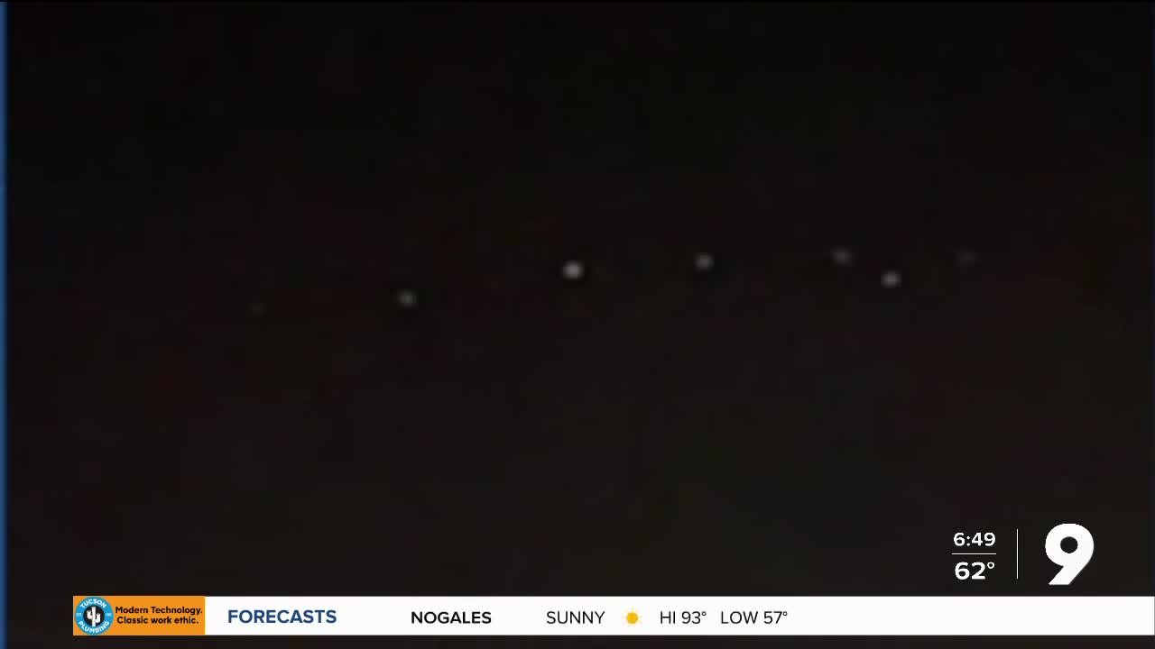 VIDEO: Tucson catches glimpse of SpaceX sky lights