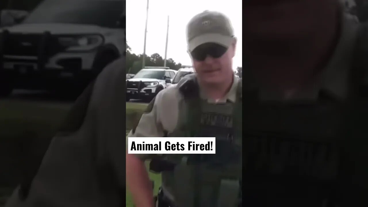 SGT. Morrison of the SC Florence County sheriff’s ￼attacks cameraman, gets fired ￼#shorts #BadCop