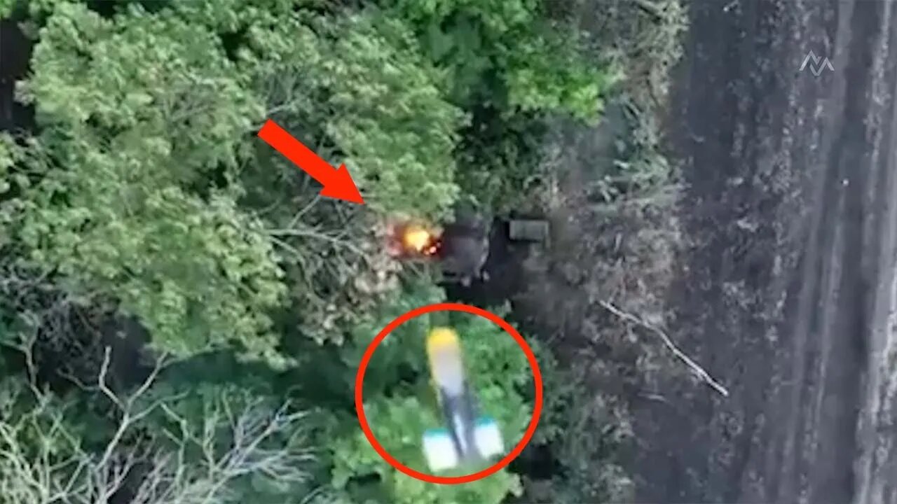 Ukrainian Drone Unleashes Hell on Russian BMP-2