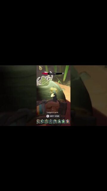 Grounded. Cowardly Ladybug Larva #shorts