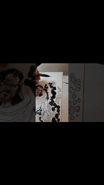 X-Men Bishop inking clip! #xmen #drawings #illustration