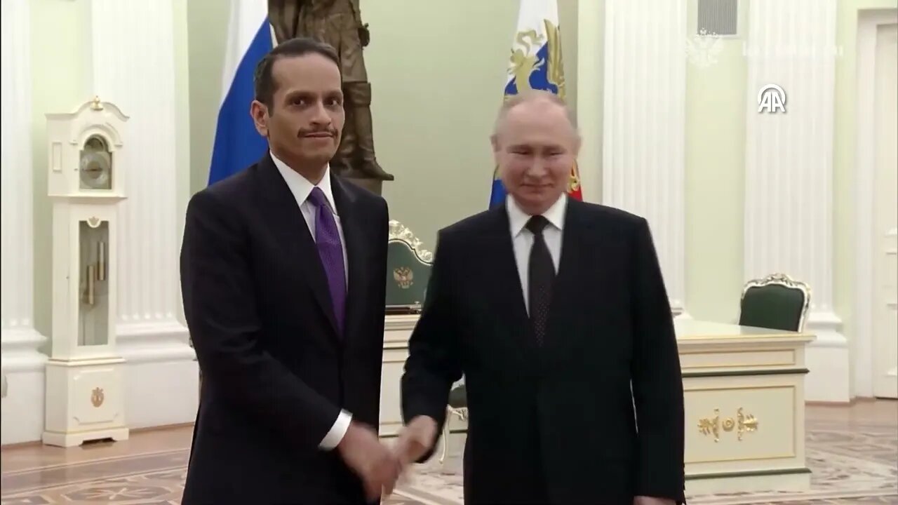 Russian President Putin meets with Qatari Prime Minister Al Thani