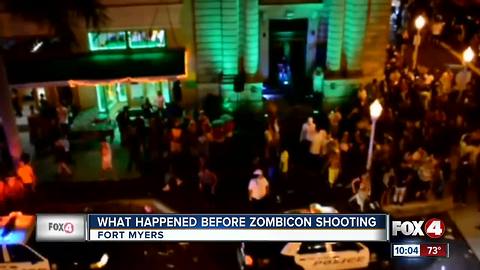 What happened before Zombicon shooting