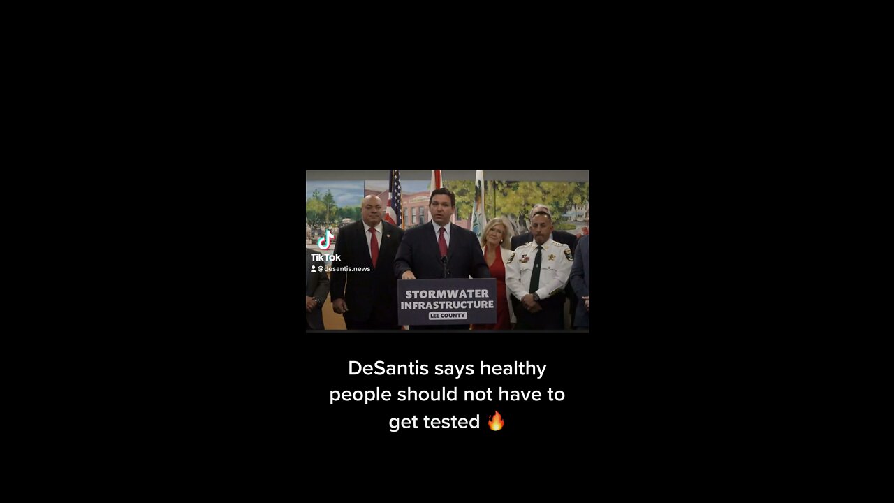 DeSantis says healthy people shouldn’t be tested