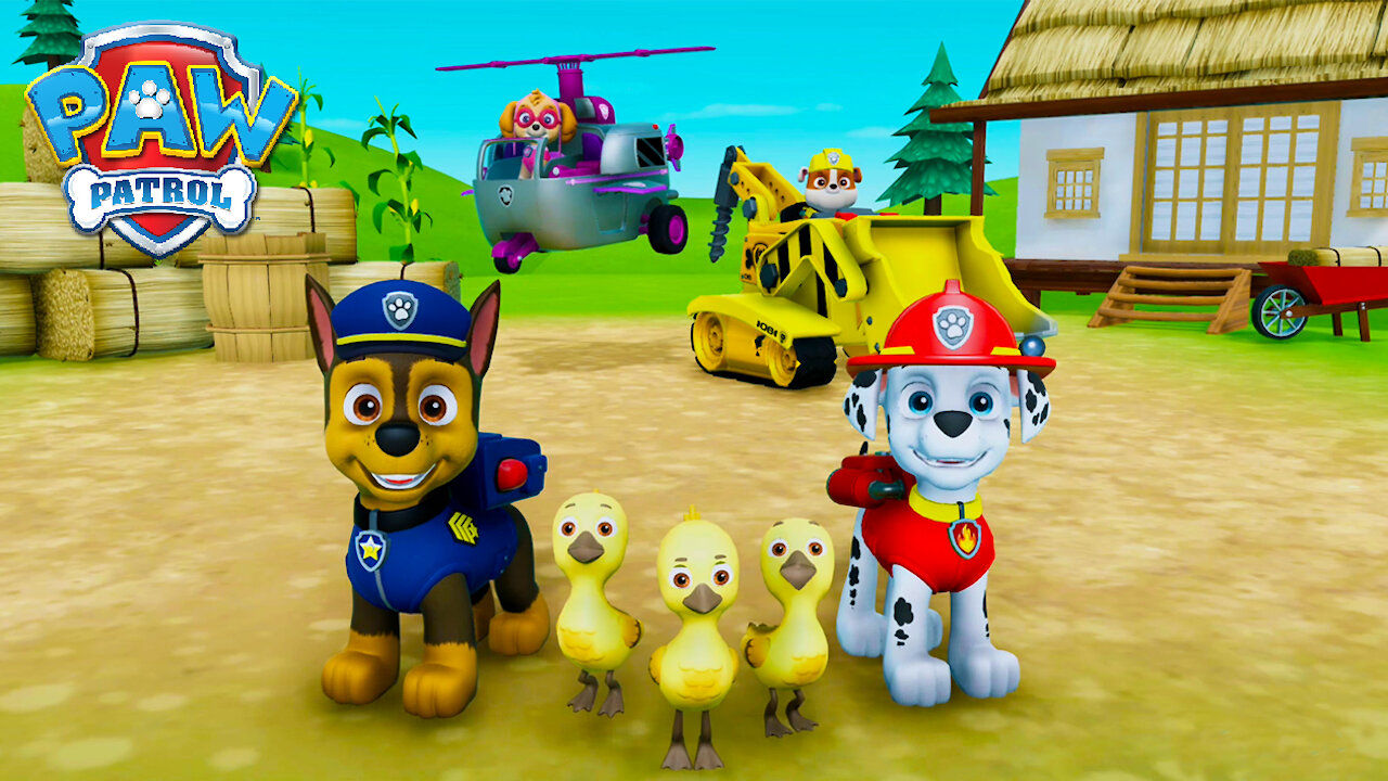 PAW Patrol on a Roll - Save the Ducks Episode 🐾 Chase, Marshall, Skye, Rubble