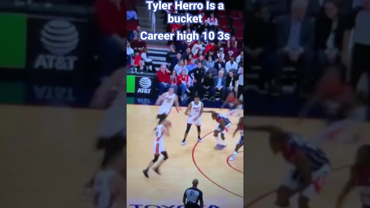 Tyler Herro is a Bucket career high 10 3s vs rockets #tylerherro #nba #highlights