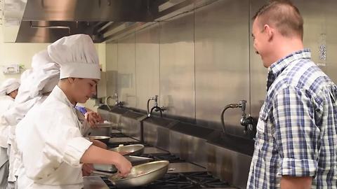 Parents get a taste of students' day at Northwest Career and Technical Academy in Las Vegas