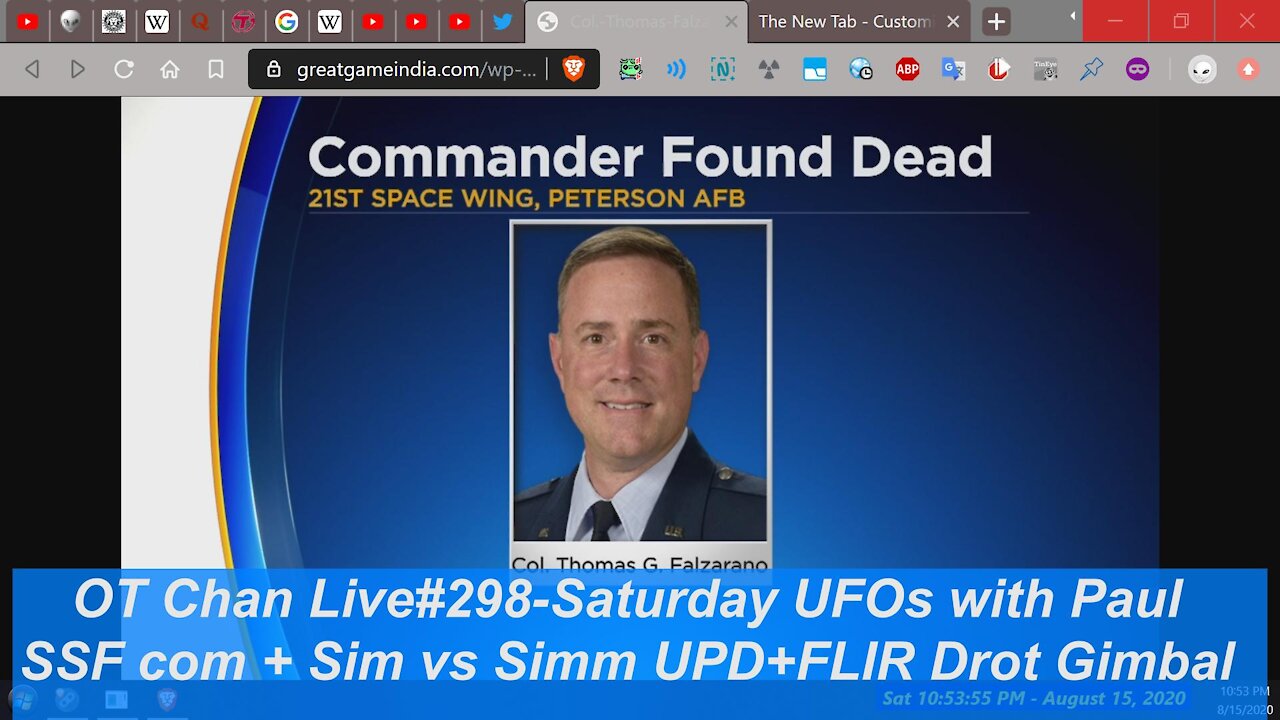 Saturday Live UFO Topics & Vid Analysis - Orbs Dropping Stuff vids +GimbalFLIR.] - OT Chan Live#298