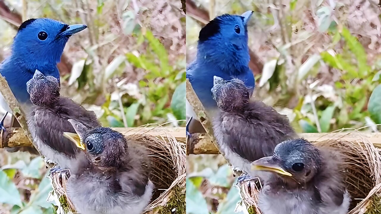 Cute baby bird