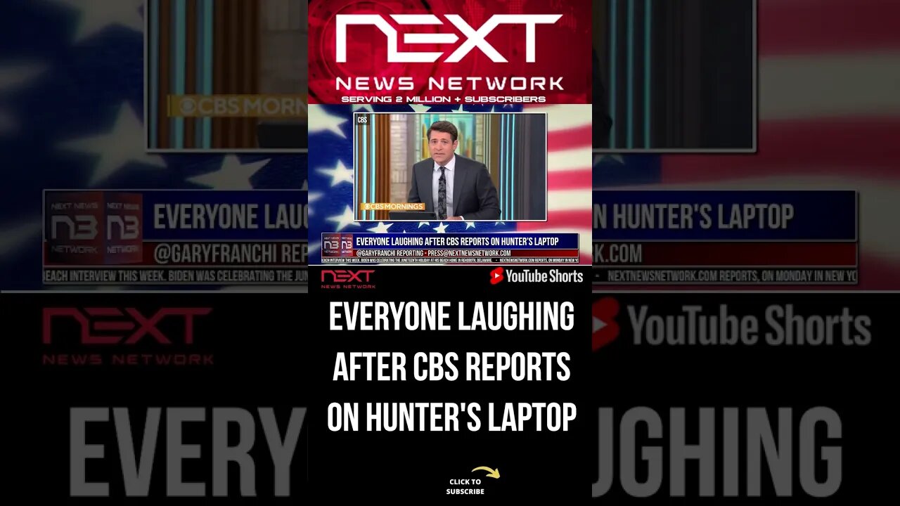 Everyone Laughing After CBS Reports on Hunter's Laptop #shorts