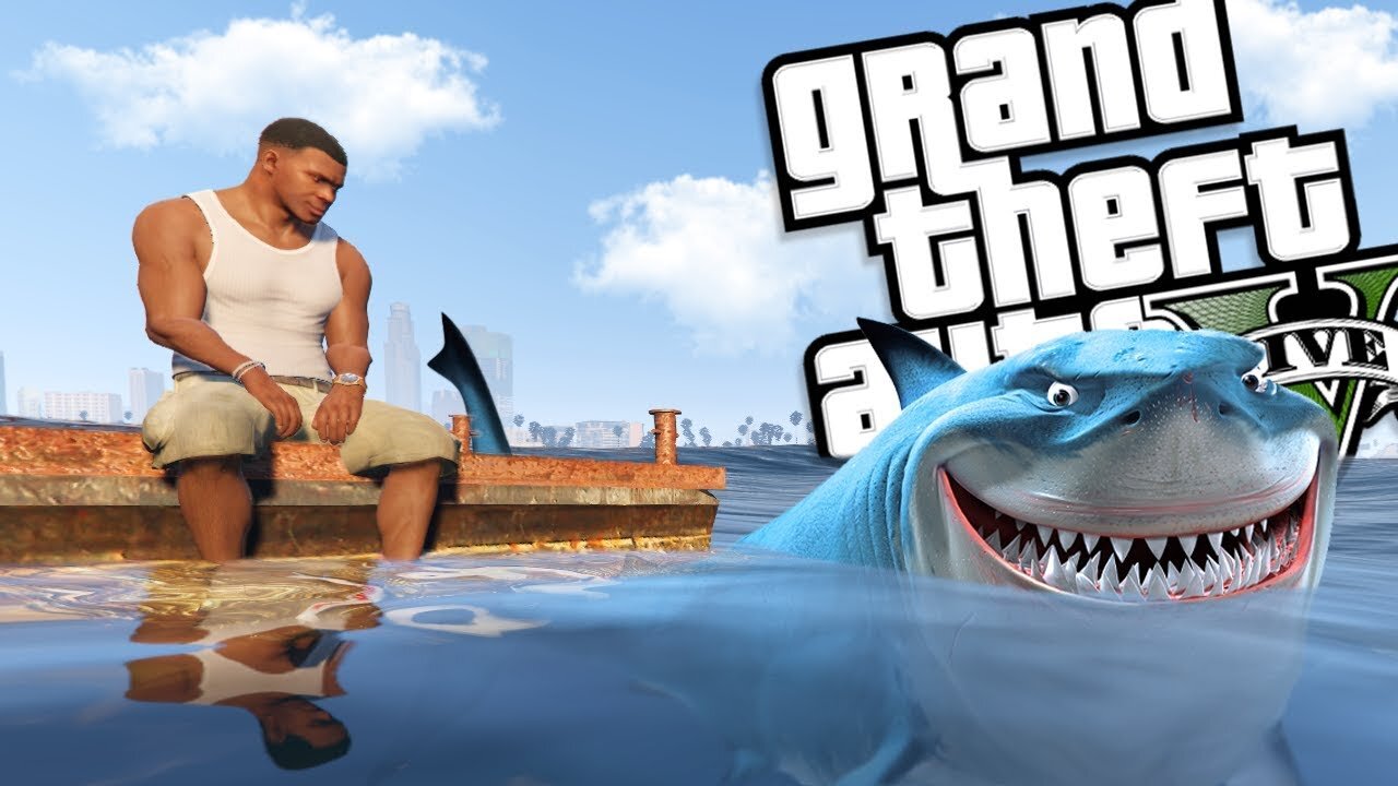 Worlds BIGGEST SHARK ATTACK In GTA 5! (Mods)