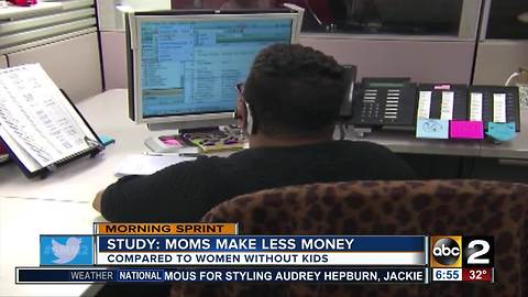 Study: Mom's make less money