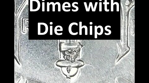 Dimes with Die chips found! #shorts