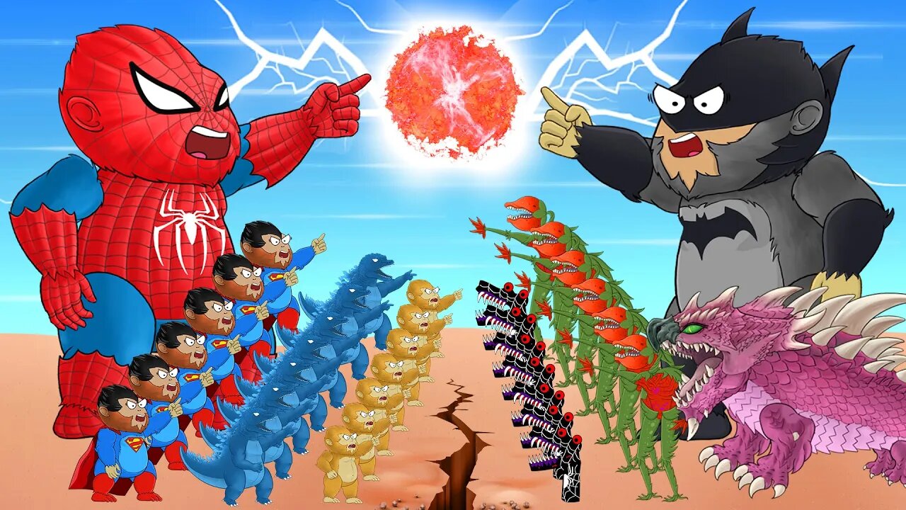 King Kong Rescue - Godzilla | Godzilla vs Kong & Monster War, Which Side Will Win | Kong Spider Man