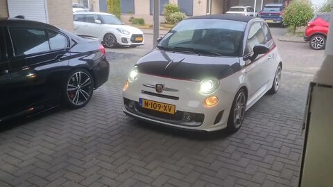 ABARTH 595C TURISMO MTA 173HP 310Nm stage 1 Monza exhaust sound start and driveby