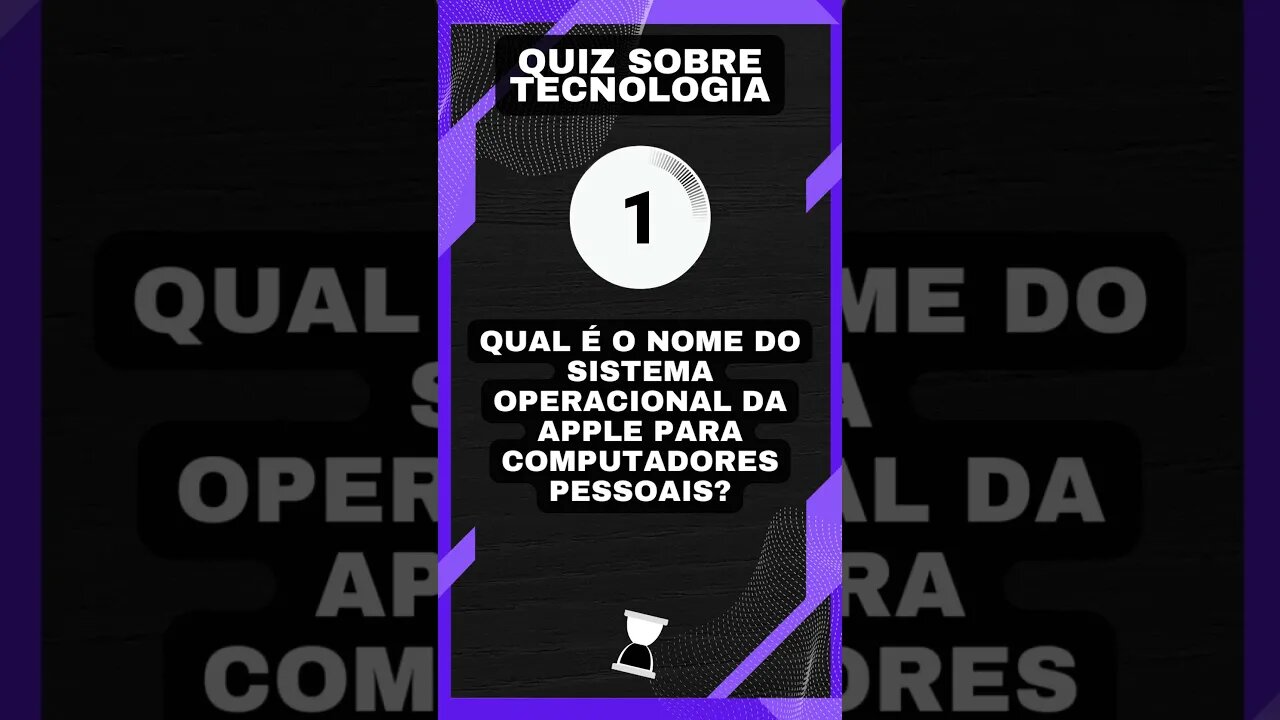 Quiz sobre tecnologia: O sistema operacional da Apple para computador