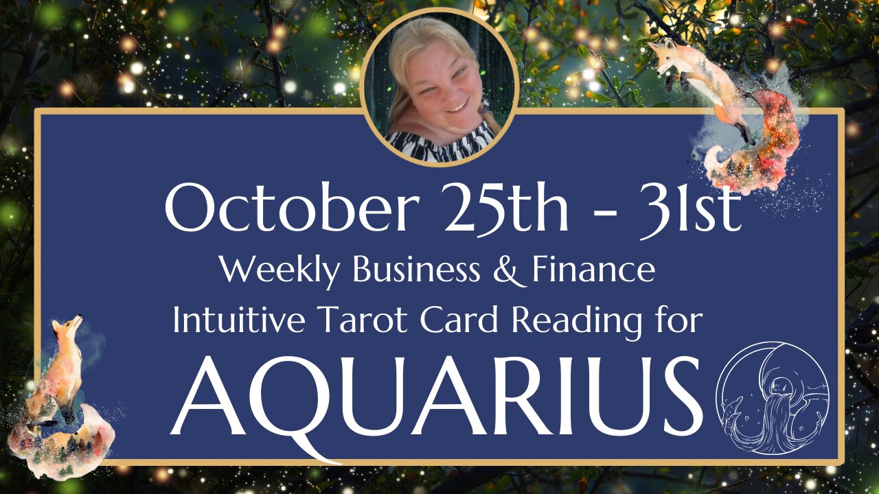 ♒ AQUARIUS 🏺 | OCTOBER 25th-31st | MANIFEST YOUR BEST IDEAS NOW!! | Weekly BUSINESS Tarot Reading