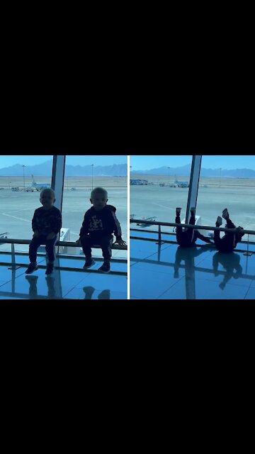 Kids Fall Off Banister At The Exact Same Time