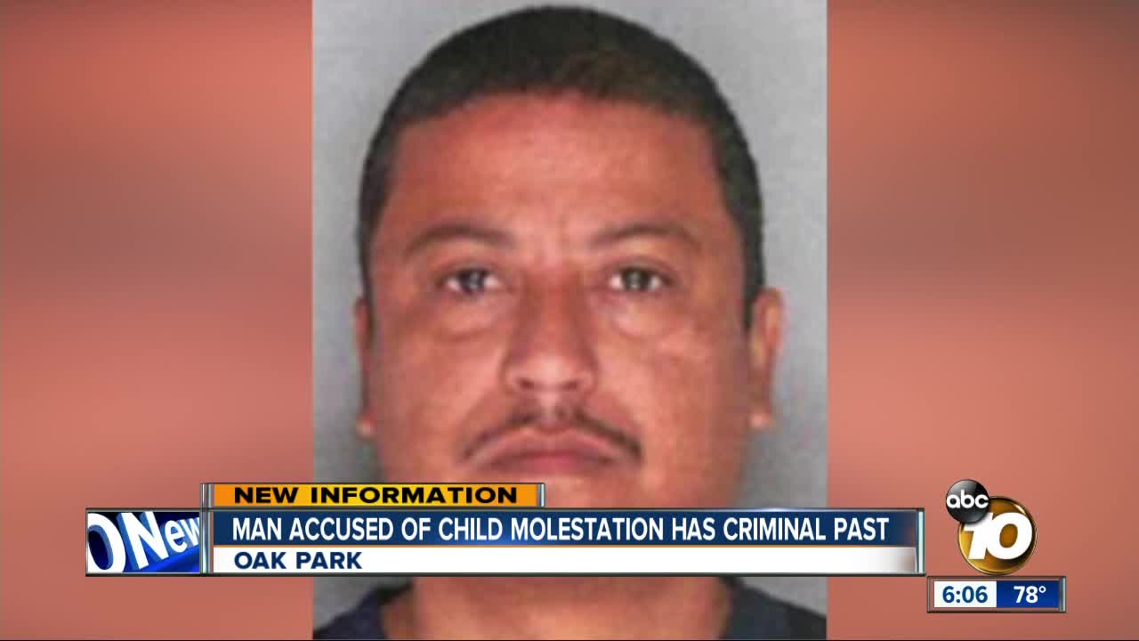 Man accused of child molestation has criminal past