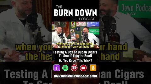 A trick to authenticate a box of Cuban cigars #theburndownpodcast #cigars #podcast #cuba #cuban