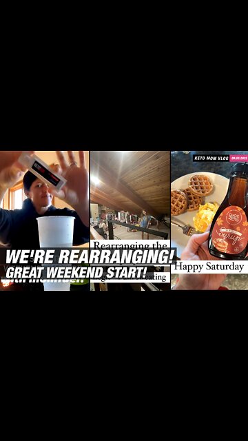 We're Rearranging The Play Area! Happy Saturday! | KETO Mom Vlog