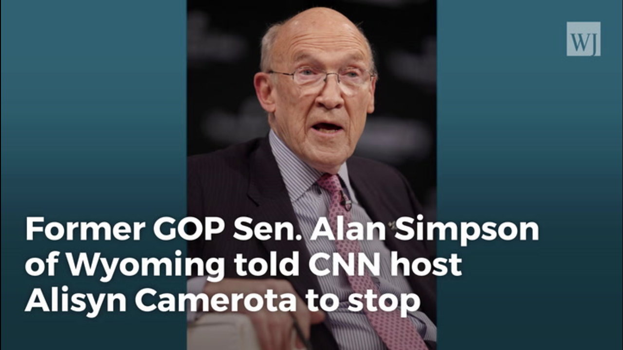 Alan Simpson Tells CNN’s Alisyn Camerota To Find A New Job