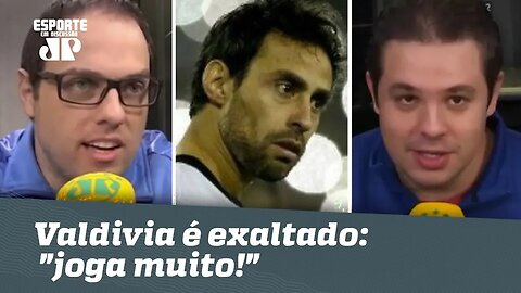 Valdivia é exaltado após DEITAR contra Corinthians: "joga muito!"