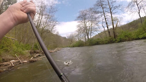 Historic flooding trout fishing