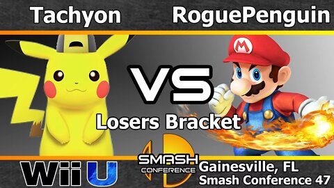 Tachyon (Pikachu) vs. RoguePenguin (Mario) - SSB4 Losers R9 - SC47