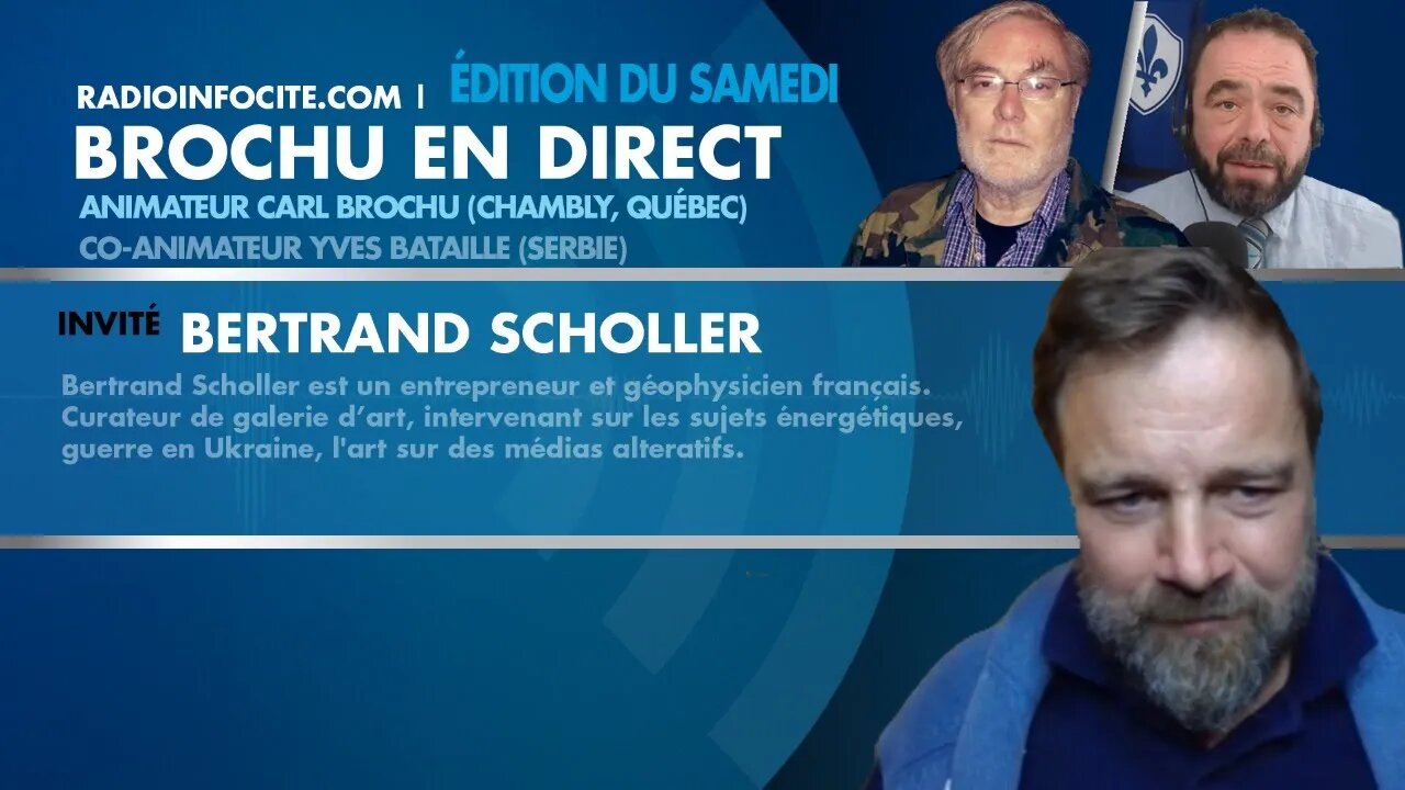 Entrevue avec Bertrand Scholler | Brochu en direct du Samedi