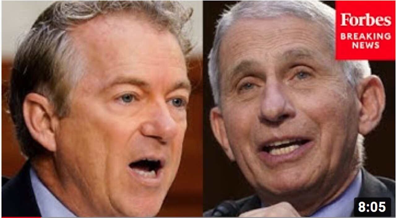 Rand Paul 'DESTROYS' Dr. Fauci Over 'MASKS' during Senate hearing