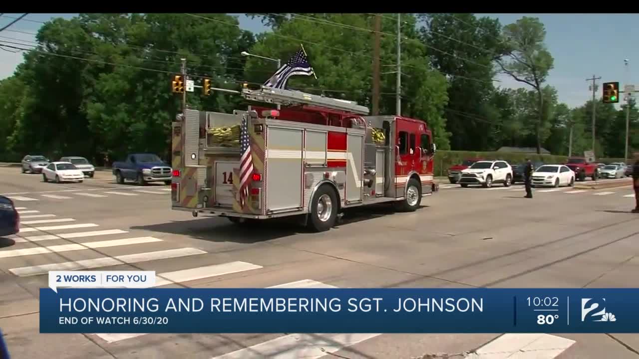 Sgt. Craig Johnson's procession