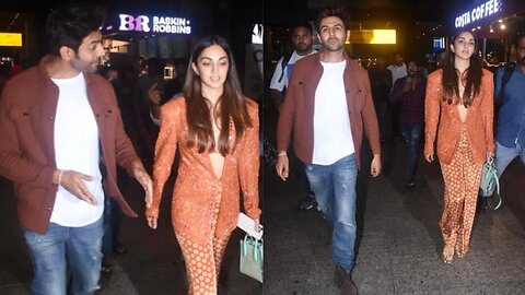 Kiara Advani & Kartik Aaryan Back from Jaipur After Their upcoming film #satyapremkikatha Promotion📸