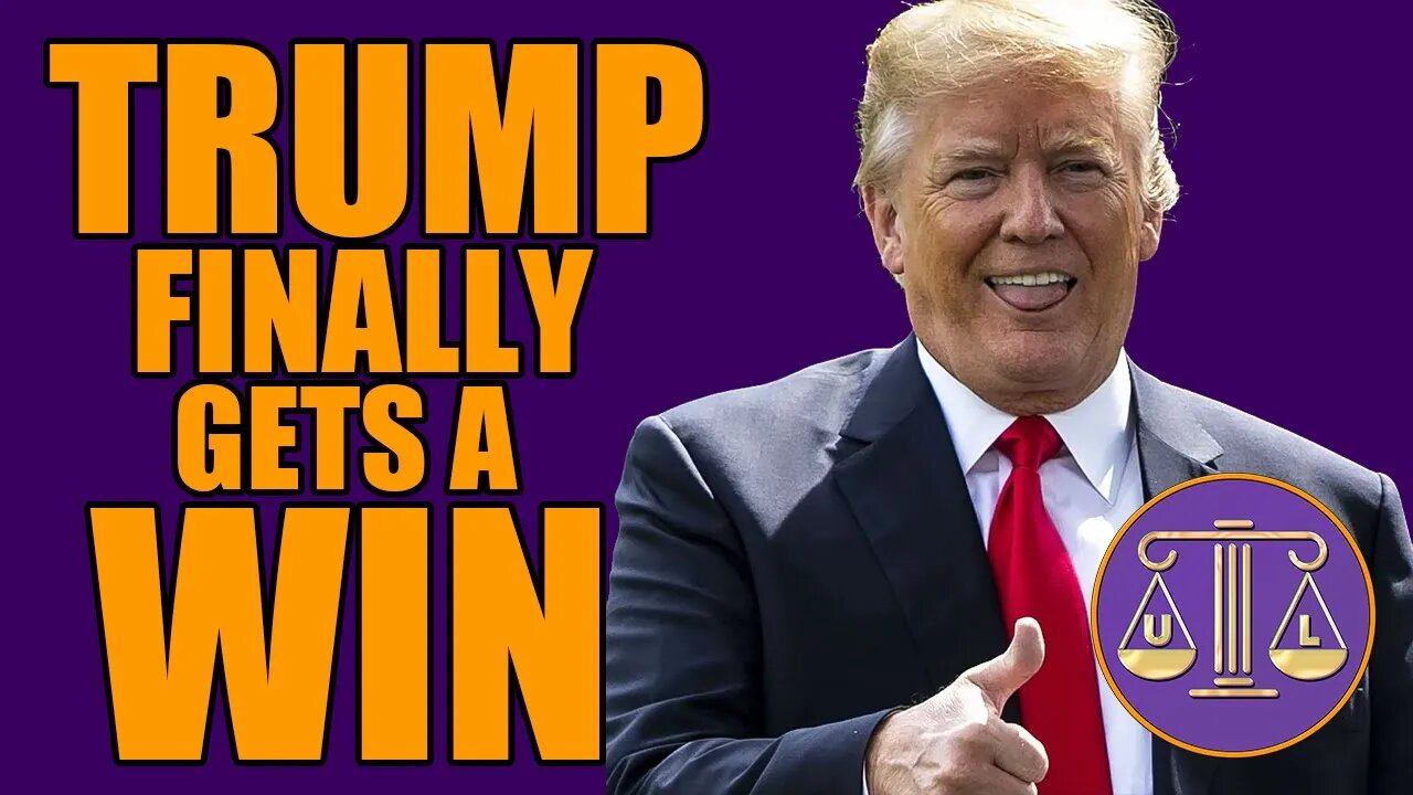 Trump finally gets a win! (Just not the one he wanted)