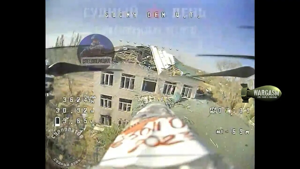 Complation of recent Russian FPV kamikaze drone strikes