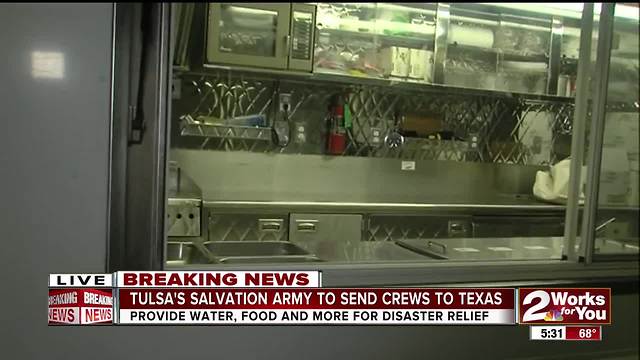 Tulsa's Salvation Army mobilizes crew to help Texas storm evacuees