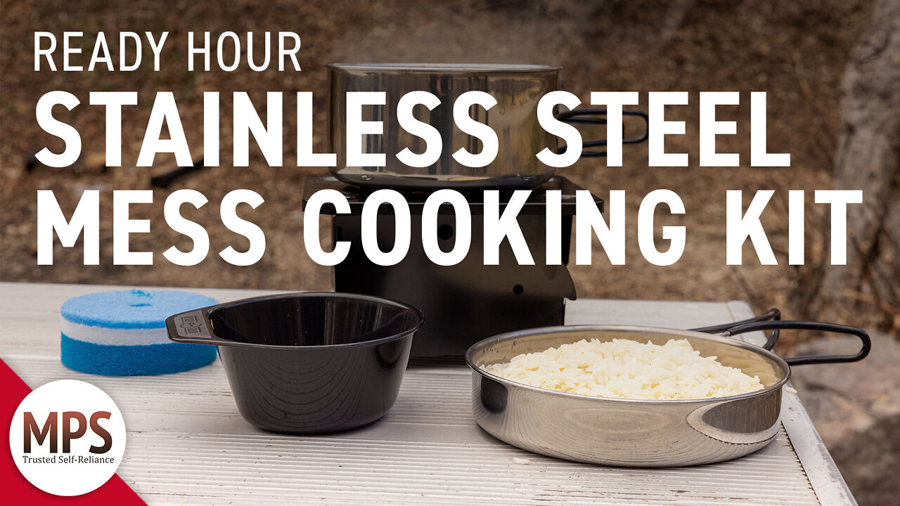 Stainless Steel Mess Cooking Kit by Ready Hour