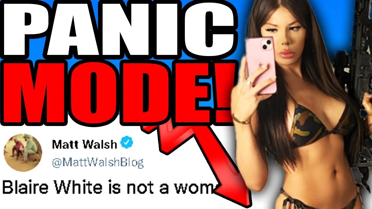 Fake Woman Blaire White In PANIC MODE After Getting DESTROYED By Content Creator..